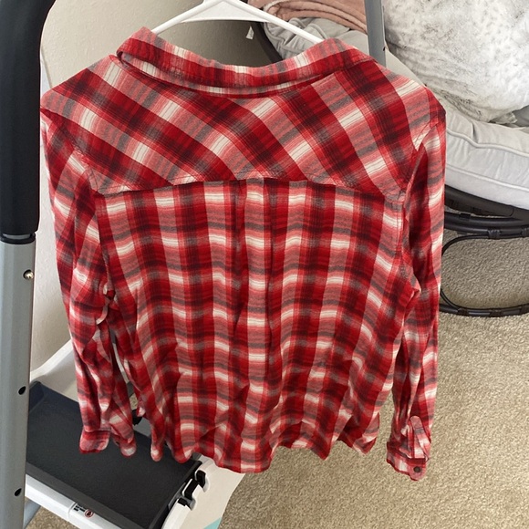 Womens plaid button up - Picture 3 of 3